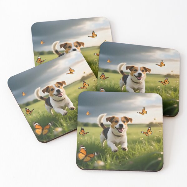 Item preview, A dog playing in a field  designed and sold by Nomad-Maynard.