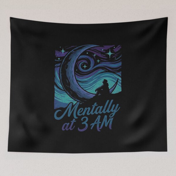 Item preview, Mentally At 3 AM designed and sold by Tamer ⭐⭐⭐⭐⭐.