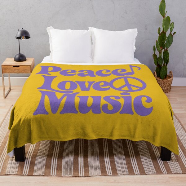 Item preview, Peace Love Music Retro Symbol Typography Design designed and sold by H2Vibes.
