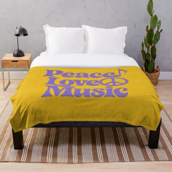Item preview, Peace Love Music Retro Symbol Typography Design designed and sold by H2Vibes.