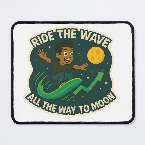Item preview, Ride The Wave Trader Boy All The way to The Moon designed and sold by DivinelyAligned8.