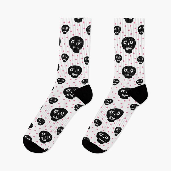 Item preview, Skull & Dots Retro Pattern Tee designed and sold by PSYNOVA.