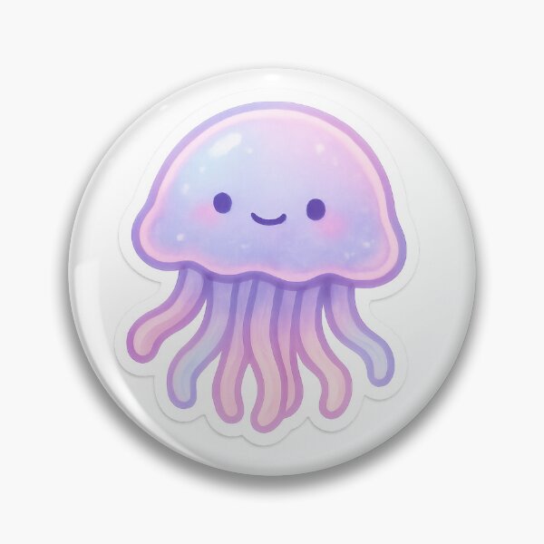 Artikelvorschau, Aesthetic Relaxed Jellyfish Sticker entworfen und verkauft von StickMint.