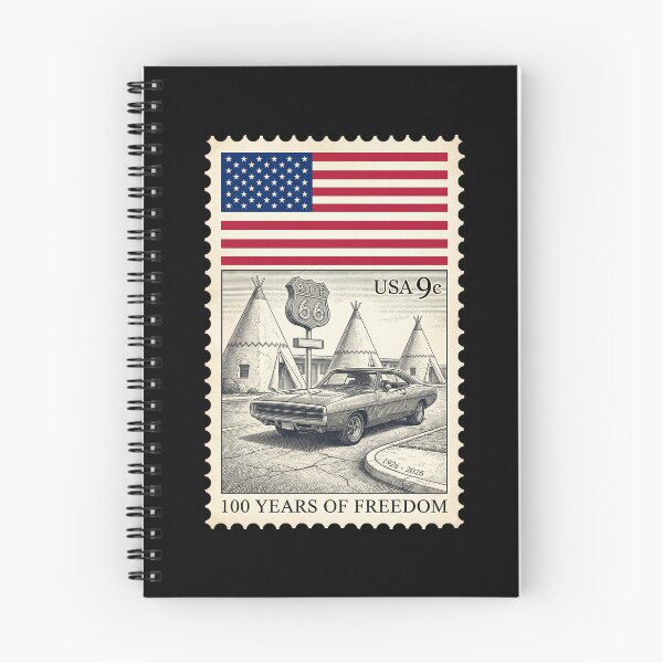 Item preview, Route 66 Centennial Wigwam Stamp: 100th Anniversary 1926-2026 Muscle Car designed and sold by G350.