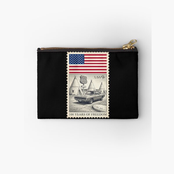 Item preview, Route 66 Centennial Wigwam Stamp: 100th Anniversary 1926-2026 Muscle Car designed and sold by G350.