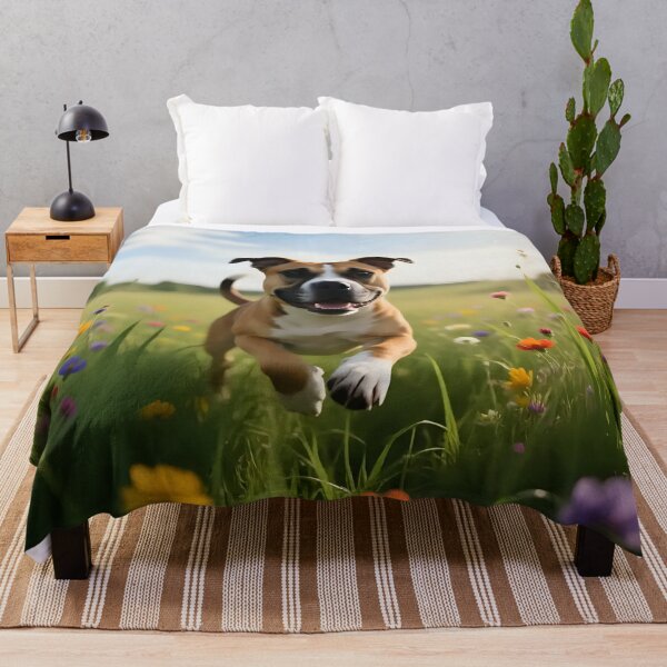 Item preview, A dog playing in a field designed and sold by Nomad-Maynard.