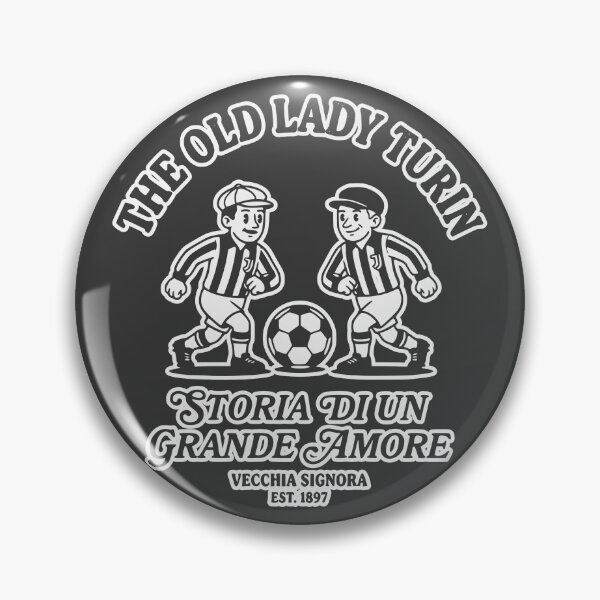 Item preview, The Old Lady Turin Juventus Juve bianconeri vintage retro designed and sold by Red-since-1892.