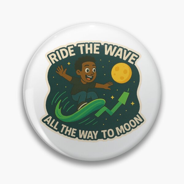 Item preview, Ride The Wave Trader Man All The way to The Moon designed and sold by DivinelyAligned8.
