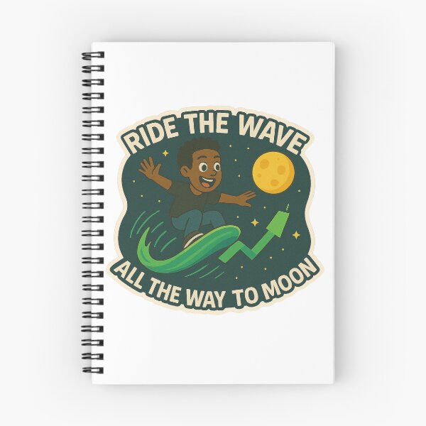Item preview, Ride The Wave Trader Man All The way to The Moon designed and sold by DivinelyAligned8.