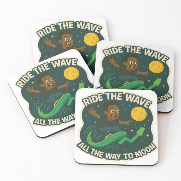 Item preview, Ride The Wave Trader Man All The way to The Moon designed and sold by DivinelyAligned8.