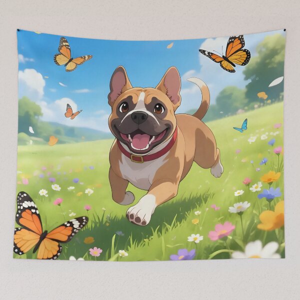 Item preview, A dog playing in a field  designed and sold by Nomad-Maynard.