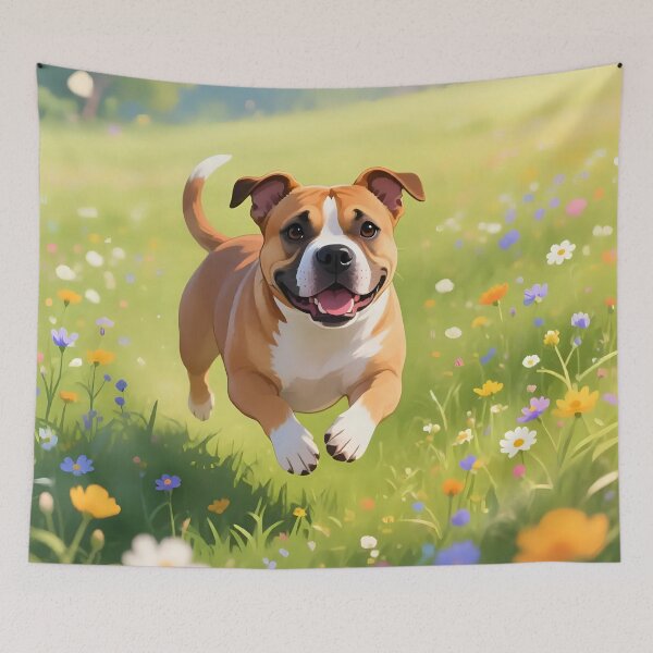 Item preview, A dog playing in a field  designed and sold by Nomad-Maynard.