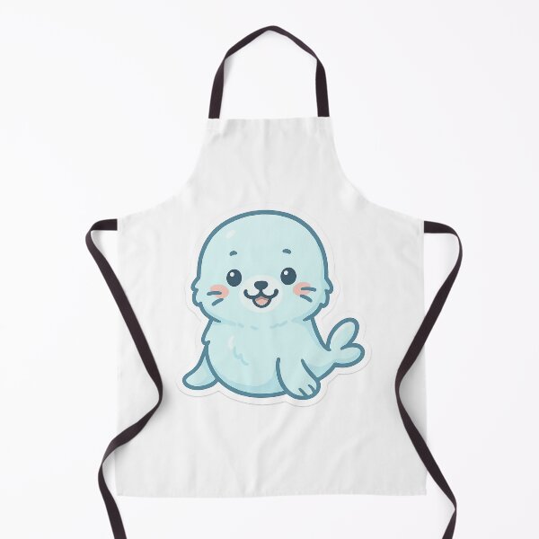 Artikelvorschau, Kawaii Cheerful Seal Sticker entworfen und verkauft von StickMint.