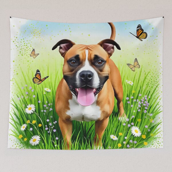 Item preview, A dog playing in a field  designed and sold by Nomad-Maynard.
