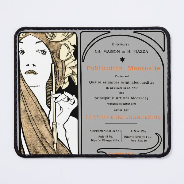 Item preview, L'Estampe Moderne Magazine Cover 1898 by Alphonse Mucha designed and sold by ArchimedesPrime.