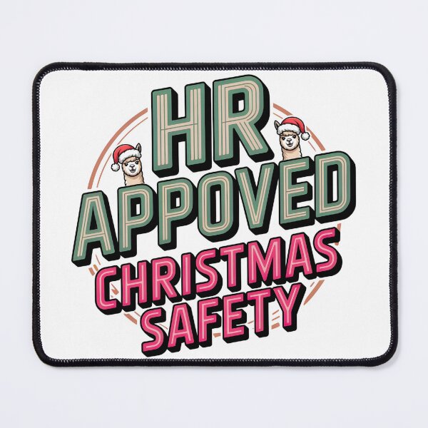 Item preview, HR Approved Christmas Safety Funny Alpaca Design designed and sold by PeteLawliiet.