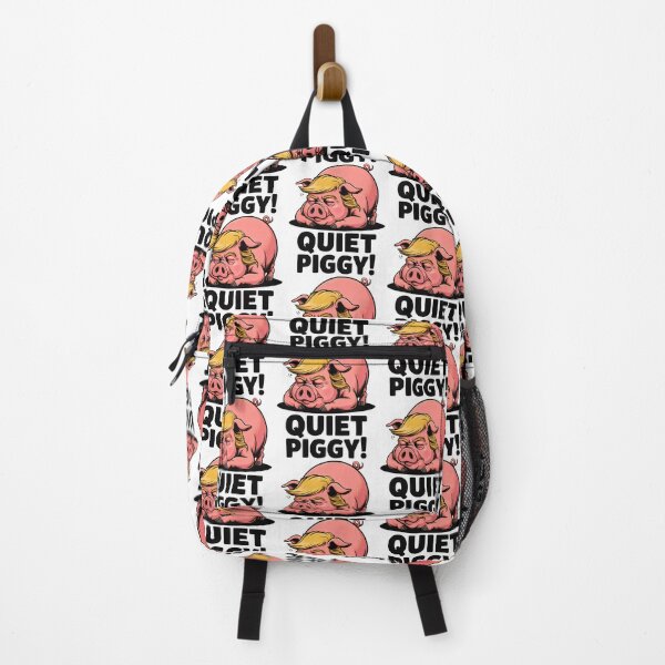 Item preview, Quiet Piggy Sleepy Pig Anti-Trump Funny Political Cartoon designed and sold by EthosWear.