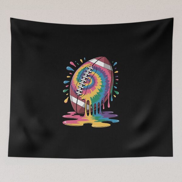 Item preview, Colorful Tie-Dye Football designed and sold by jkrphoto.