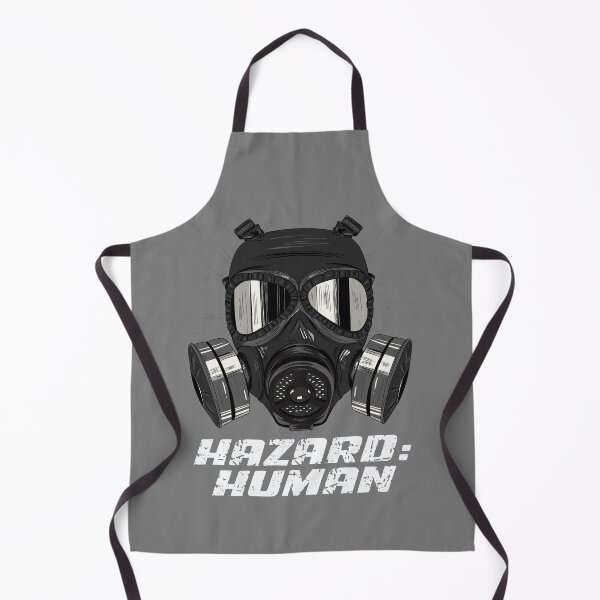 Item preview, Hazard: Human – Edgy Gas Mask Illustration | Dystopian Post Apocalyptic Humor designed and sold by Cree8if.