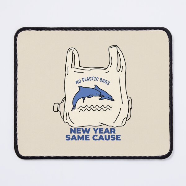 Item preview, No Plastic Bags – New Year Same Cause Eco Design  designed and sold by TalkTee Me.