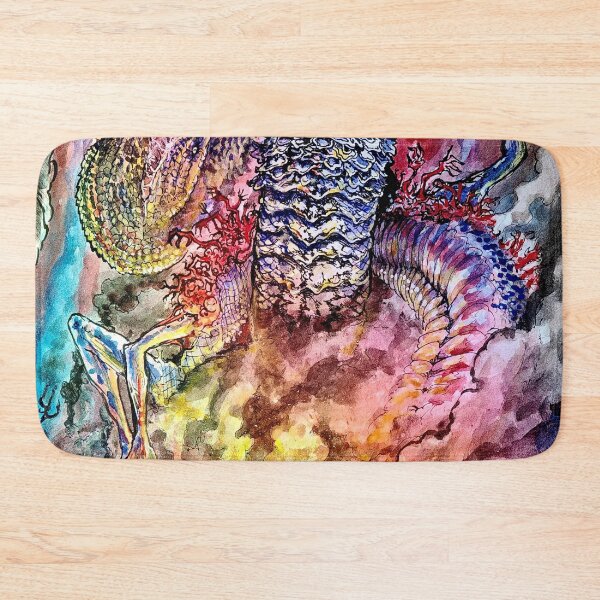 Item preview, God-Devouring Serpent Elden Ring watercolor designed and sold by Inkhov Art.