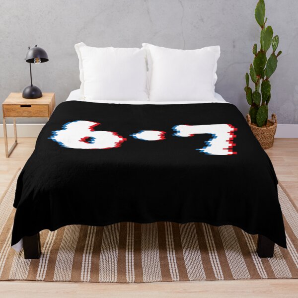 Item preview, 6 7 Neon Glitch – Six Seven Viral Meme designed and sold by PauRicart.