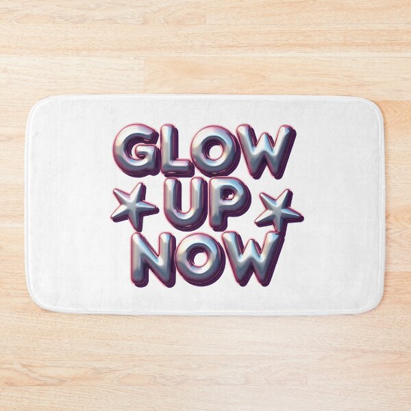 Item preview, Glow Up Now - Chromatic 3D Typography with Stars designed and sold by Wear2Transform.
