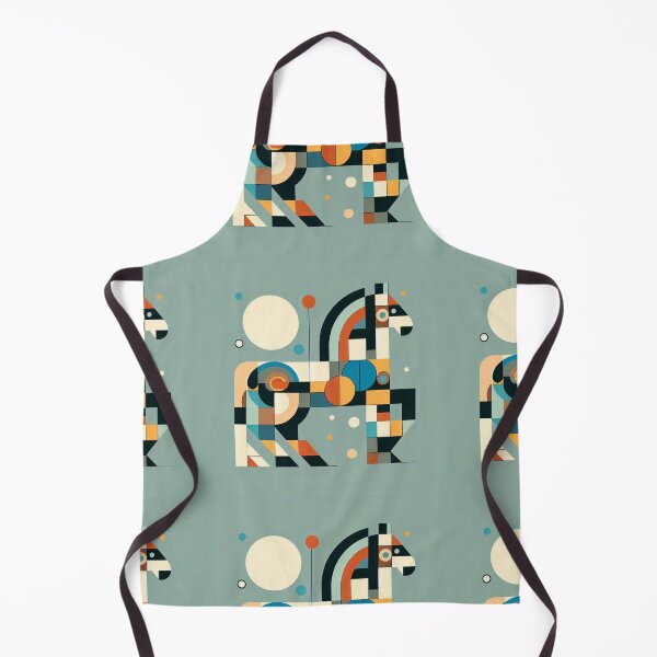 Item preview, Bauhaus Stallion Under The Sun - Geometric Shapes Linear Modern Art designed and sold by Mermaid's Whimsy.