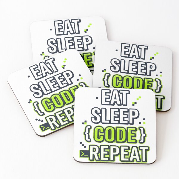 Item preview, Eat Sleep Code Repeat – Programmer & Developer Design designed and sold by DreamyDesigns17.