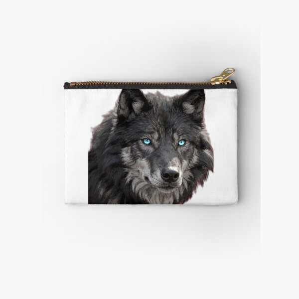 Item preview, Wolf Portrait Blue Eyes - Artwork | Animal Motif Wolf T-Shirt designed and sold by skymarket01.