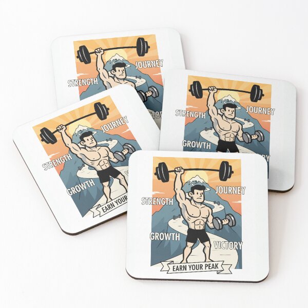 Item preview, Earn Your Peak – Classic Bodybuilding & Fitness Motivation designed and sold by JanRizz.