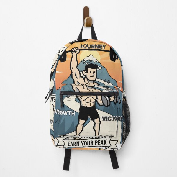 Item preview, Earn Your Peak – Classic Bodybuilding & Fitness Motivation designed and sold by JanRizz.
