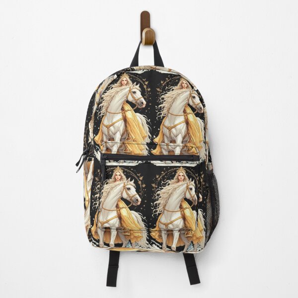 Item preview, Snow White Princess Riding a White Horse Fairytale Fantasy Art designed and sold by Ditstyle.