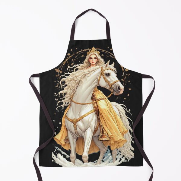 Item preview, Snow White Princess Riding a White Horse Fairytale Fantasy Art designed and sold by Ditstyle.