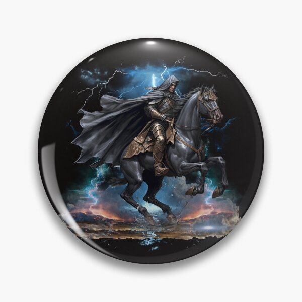 Item preview, Epic Fantasy Warrior Riding Horse,Valiant Knight on Horseback designed and sold by OLYUS.