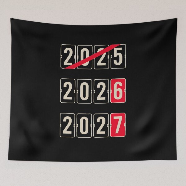 Item preview, Goodbye 2025 Hello 2026, New Year Countdown Gift, Retro Flip Clock Graphic Tee for New Year Celebration Party designed and sold by saloui.