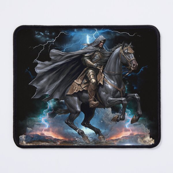 Item preview, Epic Fantasy Warrior Riding Horse,Valiant Knight on Horseback designed and sold by OLYUS.