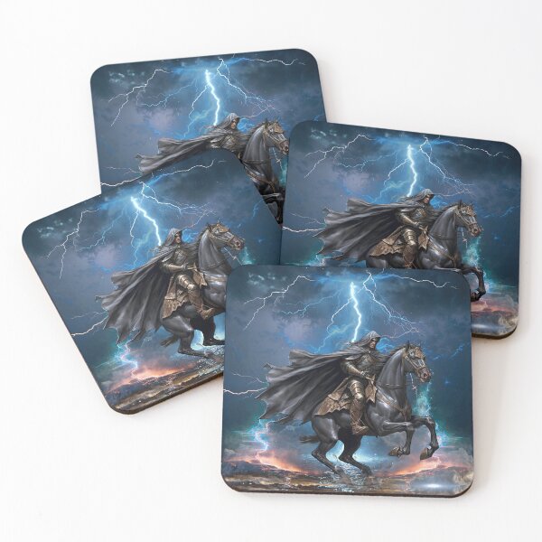 Item preview, Epic Fantasy Warrior Riding Horse,Valiant Knight on Horseback designed and sold by OLYUS.