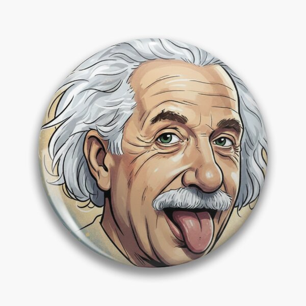 Item preview, Albert Einstein Tongue-Out Portrait designed and sold by Owcomm.