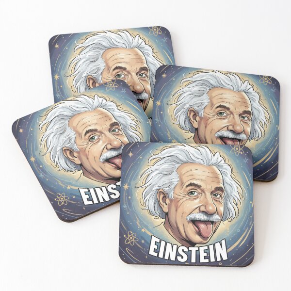 Item preview, Albert Einstein Tongue-Out Portrait designed and sold by Owcomm.