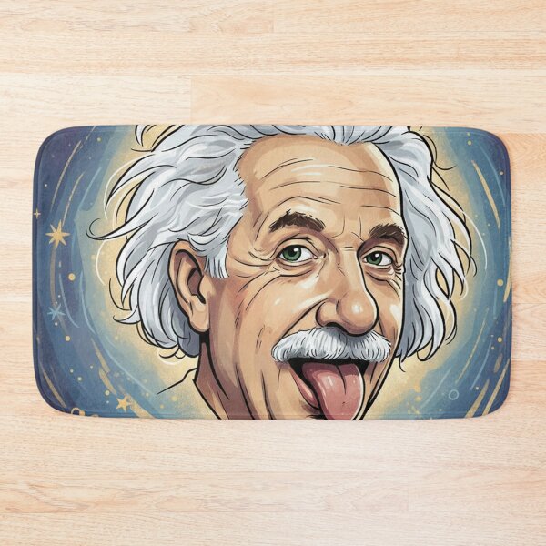 Item preview, Albert Einstein Tongue-Out Portrait designed and sold by Owcomm.