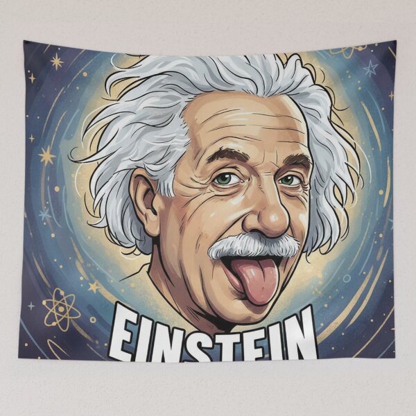 Item preview, Albert Einstein Tongue-Out Portrait designed and sold by Owcomm.
