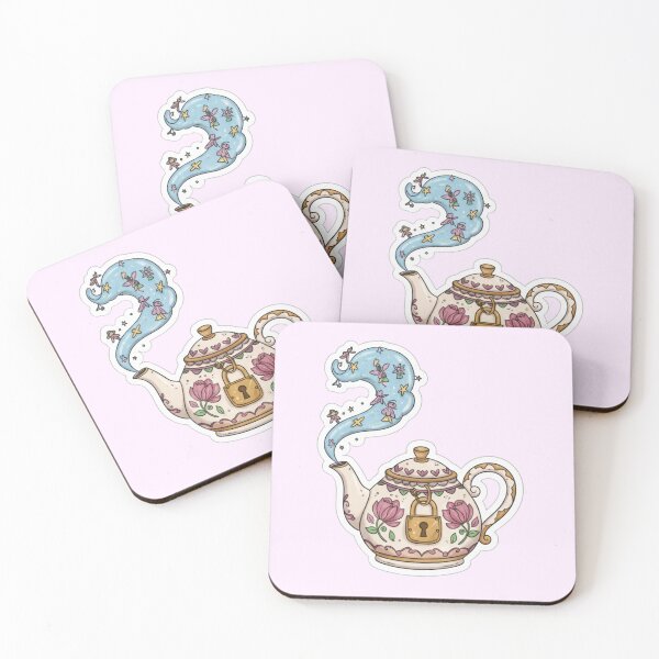 Item preview, Magical Celestial Teapot Sticker - Cottagecore Fairycore Tea designed and sold by GingyB.