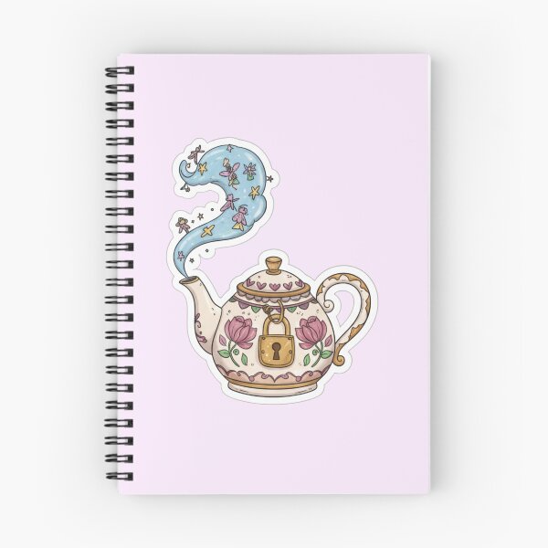Item preview, Magical Celestial Teapot Sticker - Cottagecore Fairycore Tea designed and sold by GingyB.