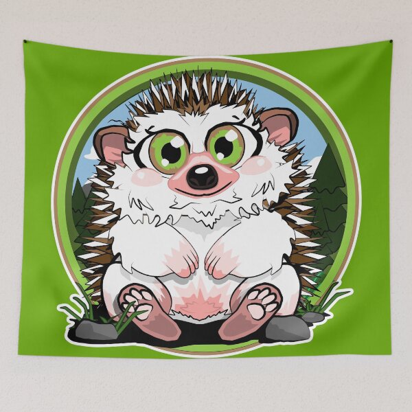 Item preview, 029 Henry The Hedgehog Vibing designed and sold by DayHarvesters.