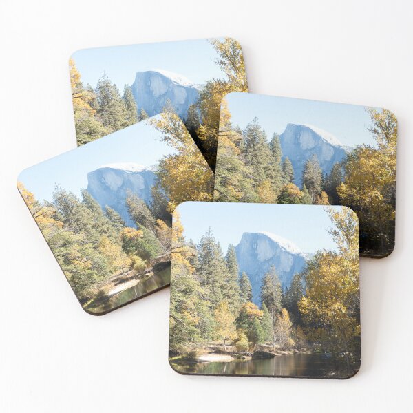 Item preview, Yosemite National Park Half Dome in river reflection: Yosemite National Park Half Dome with Fall Colors & River Reflection designed and sold by PIXEL POP DESIGNS - Beyond the Norm!.