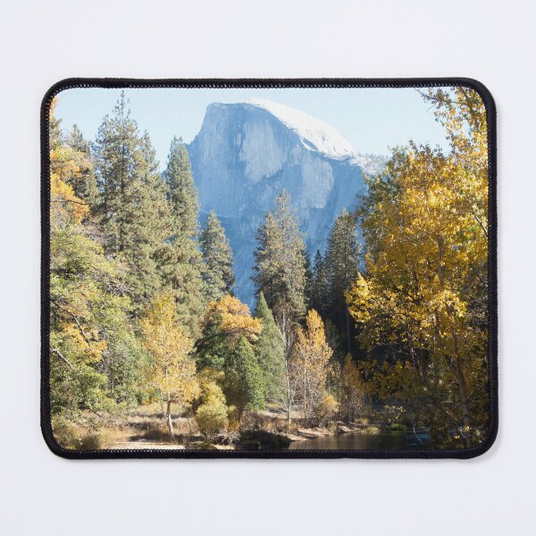 Item preview, Yosemite National Park Half Dome in river reflection: Yosemite National Park Half Dome with Fall Colors & River Reflection designed and sold by PIXEL POP DESIGNS - Beyond the Norm!.