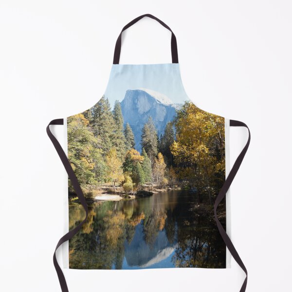 Item preview, Yosemite National Park Half Dome in river reflection: Yosemite National Park Half Dome with Fall Colors & River Reflection designed and sold by PIXEL POP DESIGNS - Beyond the Norm!.