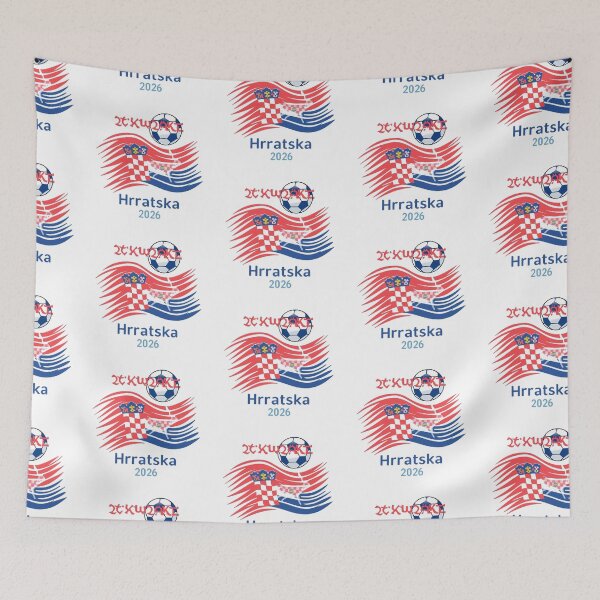 Item preview, Hrvatska 2026 Dizajn – Zastava i Kuna (Croatia Football Pride). designed and sold by printeGear.