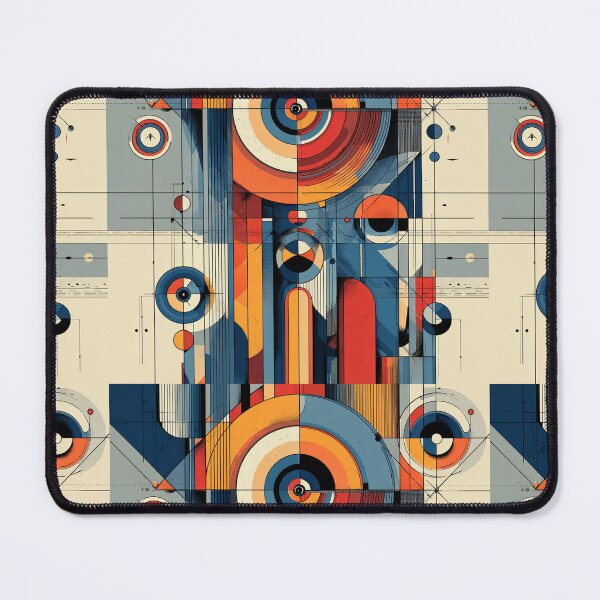 Item preview, Bauhaus Dialed In - Geometric Shapes Linear Modern Art designed and sold by Mermaid's Whimsy.